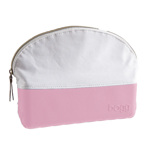Beauty and the Bogg Cosmetic Bag - blowing PINK bubbles
