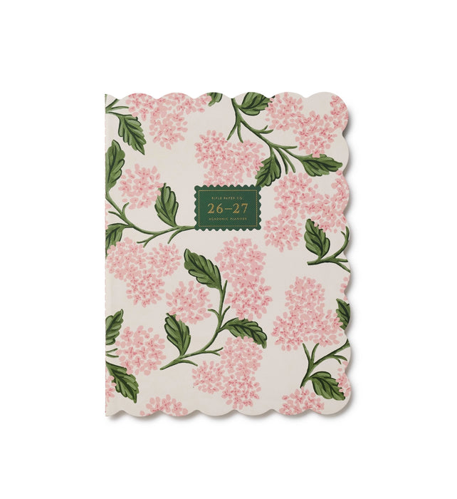 Floral patterned product with a green label on a white background