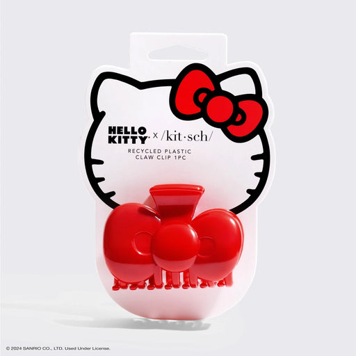 Hello Kitty X Kitsch Recycled Red Bow Shape Clawclip