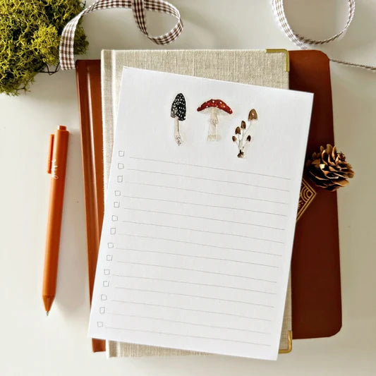 Mushroom Everyday Checklist Notepad