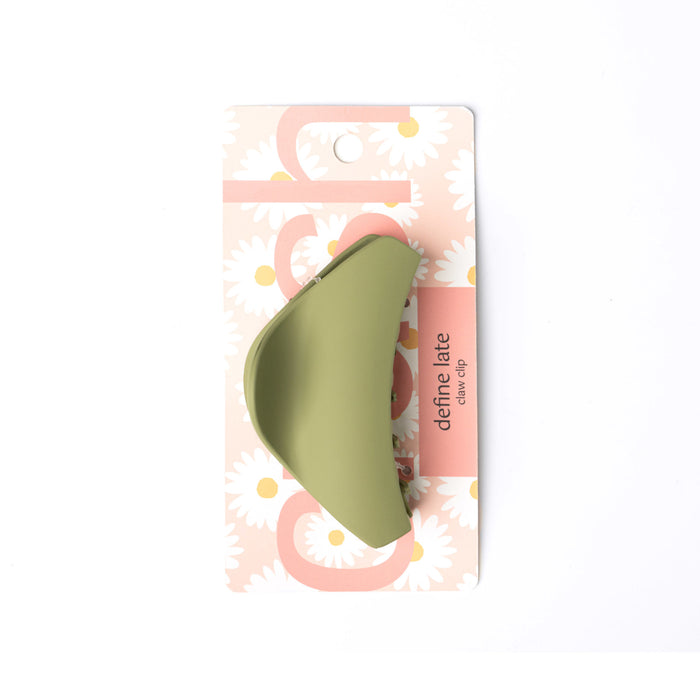 Crush™ Define Late Claw Hair Clip - Olive