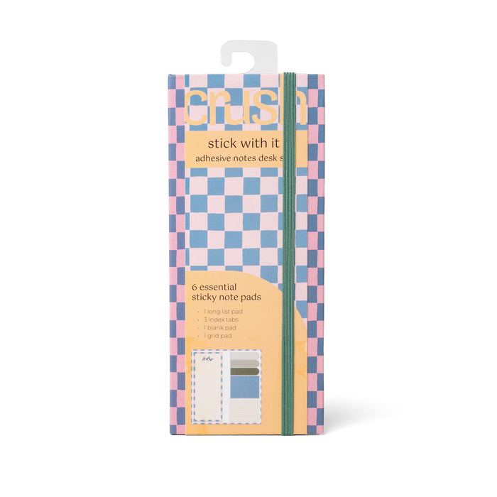 Crush™ Stick With It Adhesive Notes Desk Set