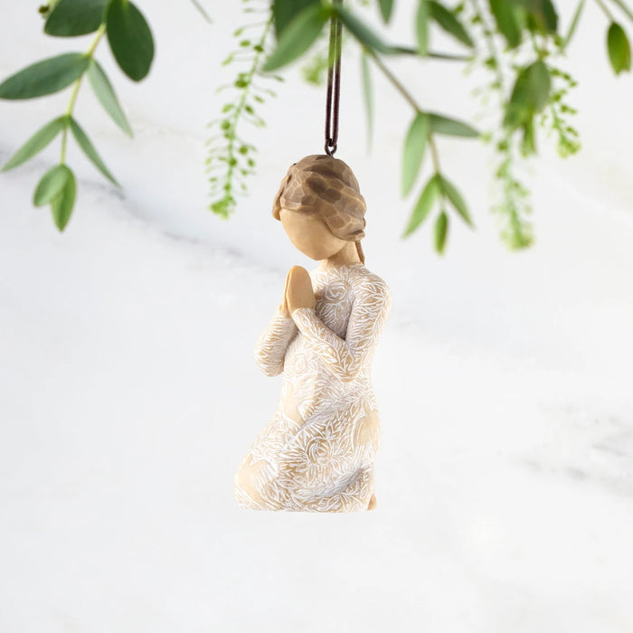 Prayer of Peace Ornament - Seeking the quiet within