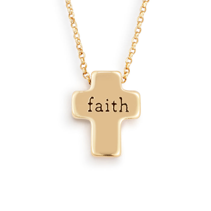 Artful Cross Necklace - Faith