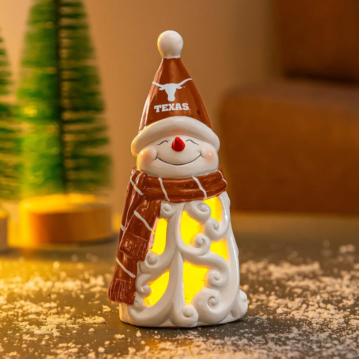 University of Texas Snowman LED Statuary, 8"