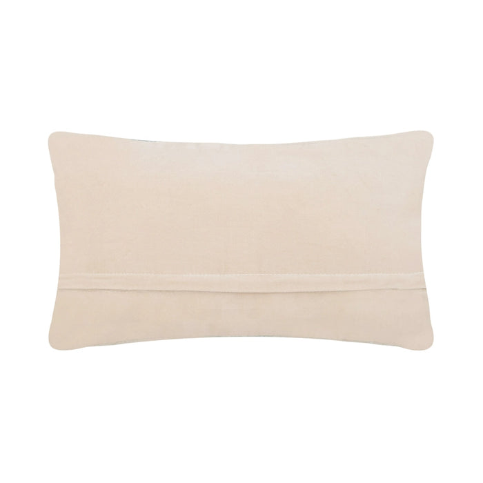 Ornaments Hooked Wool Lumbar Pillow