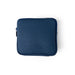 A dark navy blue zippered sleeve or pouch with a soft, padded appearance, shown from a top-down view on a clean white background.