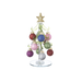 Glass Christmas Tree with solid glitter Ornaments