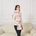 Pink and Grey Plaid Pocket Scarf