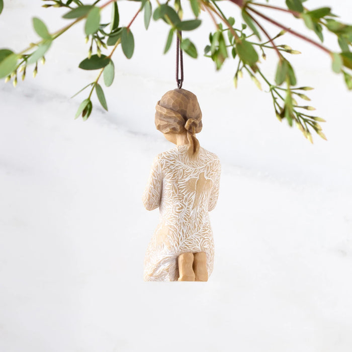 Prayer of Peace Ornament - Seeking the quiet within