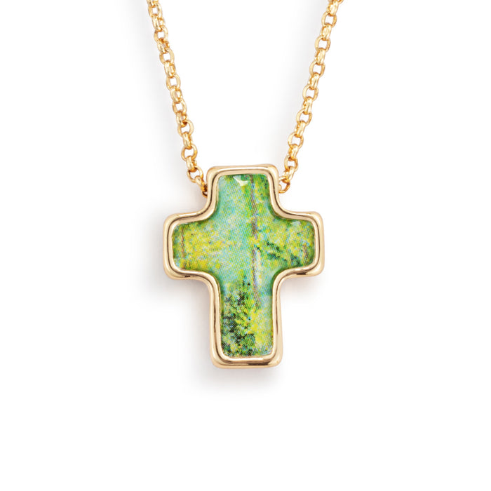 Artful Cross Necklace - Faith