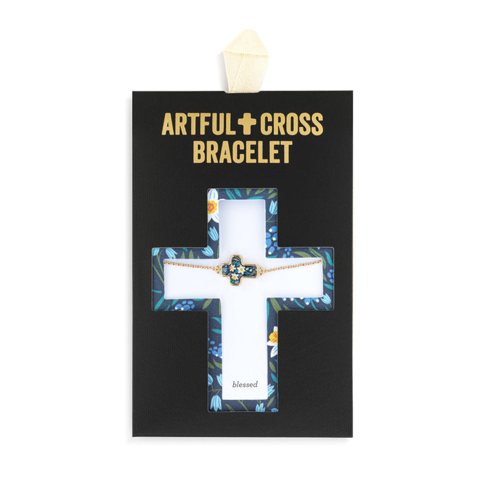 Artful Cross Bracelet - Blessed