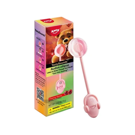 TastySounds Sweet Pop Cherry Audio Lollipop