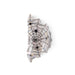 Decorative wall piece with spider webs and spiders on a white background