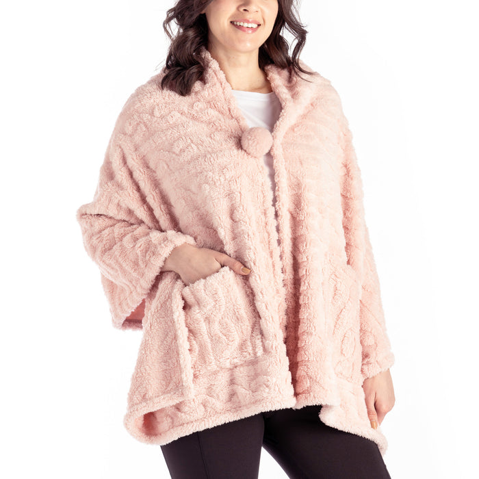 Hello Mello® The Coziest Blanket Wrap pink