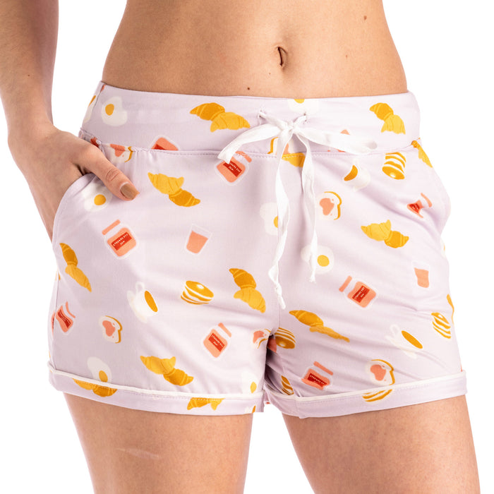 Hello Mello® Carried Away Lounge Shorts sweet dreams breakfast foods