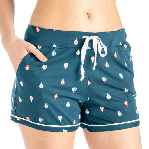 Hello Mello® Carried Away Lounge Shorts blue carried away hot air balloons