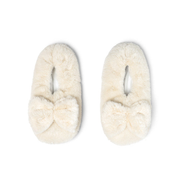 Hello Mello® Ivory Cuddlers Heated Slippers