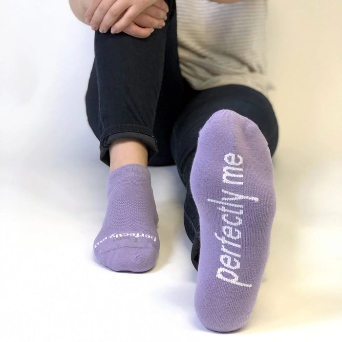 I am perfectly me™  Light Purple Lilac Low-Cut Socks