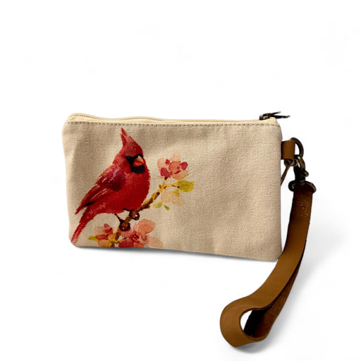 Spring Cardinal Wristlet