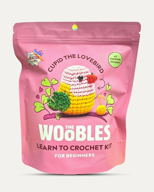 The Woobles Cupid the Lovebird Crochet Craft Kit