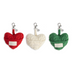 Mini Cable Knit Cozy Heart Clip