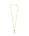 Kendra Scott Daphne Crystal Frame Gold Toggle Necklace in Ivory Mother-of-Pearl