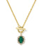 Kendra Scott Daphne Crystal Frame Gold Toggle Necklace