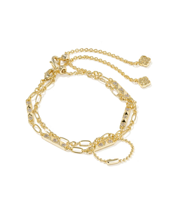 Kendra Scott Fate Gold Set of 2 Delicate Chain Bracelets