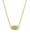 A gold chain necklace featuring a textured, ribbed oval pendant, photographed against a clean white background.