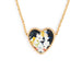 Mom, I Love You Gold Art Heart Necklace