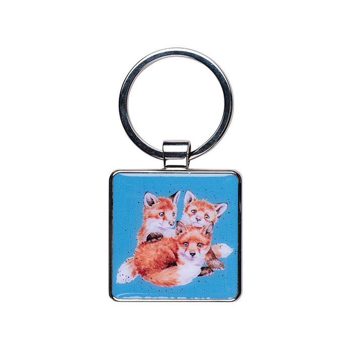 'Snug as a Cub' Fox Keychain