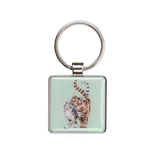 'Feline Good' Cat Keychain