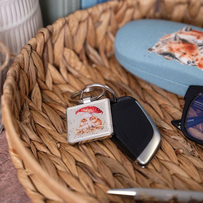 'Mushroom in my Heart' Mouse Keychain