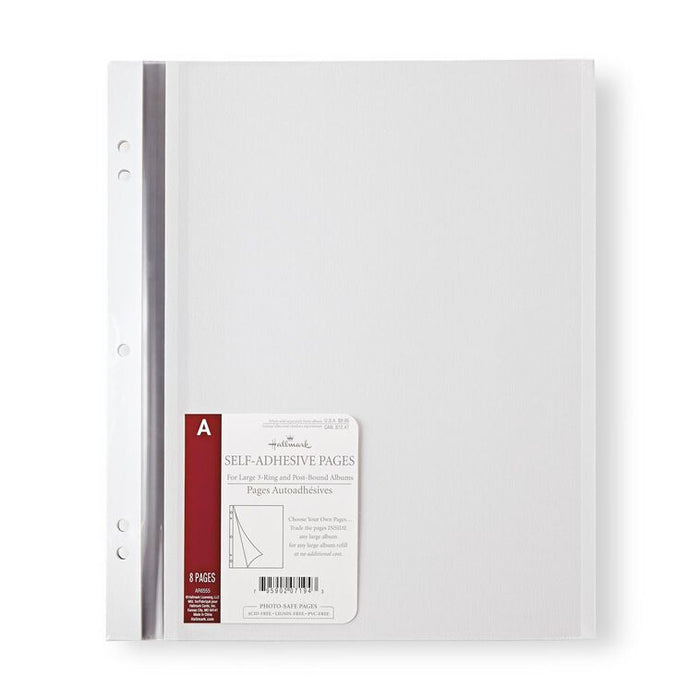 Self-Adhesive Photo Refill Pages, Pack of 8