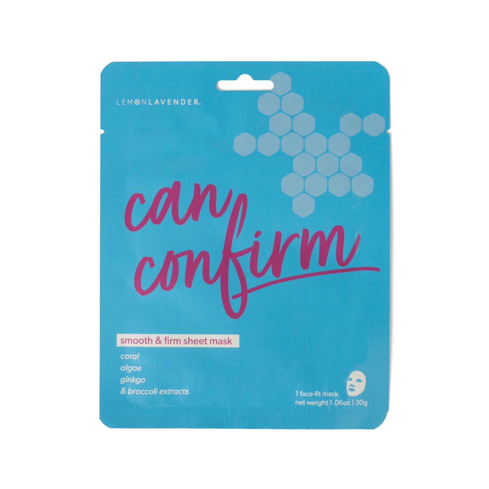 LUCRALTE FACE MASK 炭酸パック Lemon Lavender® Smooth and Firm Sheet Dreams Face Mask - Trudy's