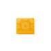 Yellow soap bar with circular patterns and 'Lemon Lavender' text on a white background