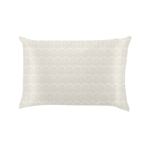 Textured white pillow on a white background