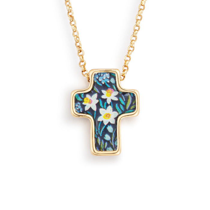 Artful Cross Necklace - Blessed