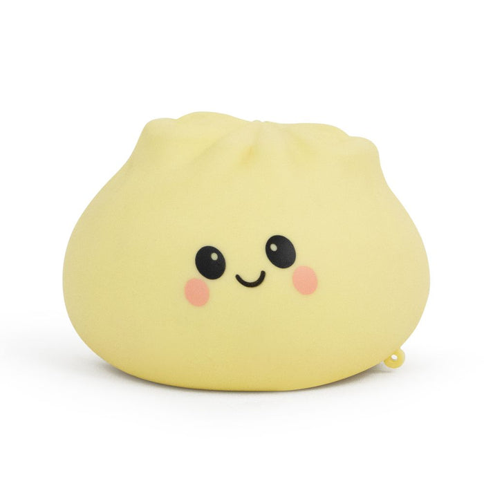 Dumpling squishy toy on a white background