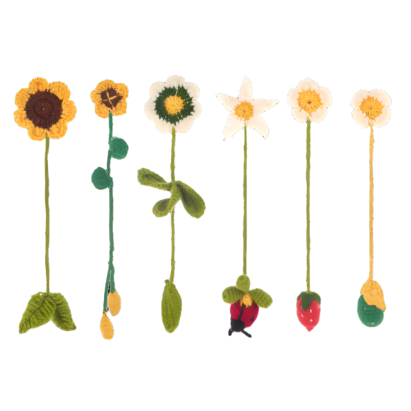 Crochet Flower Bookmark