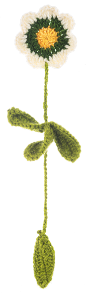 Crochet Flower Bookmark