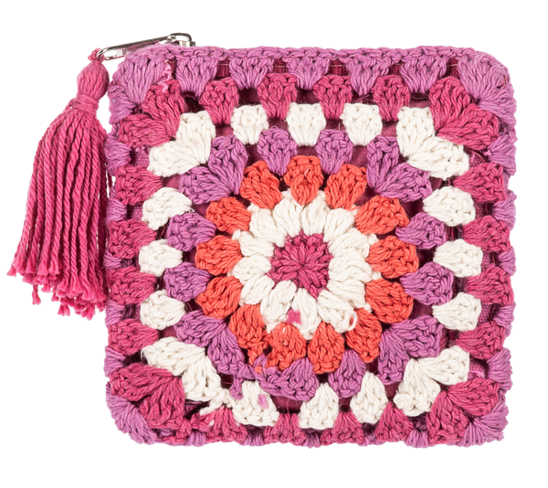 Crochet Flower Coin Purse