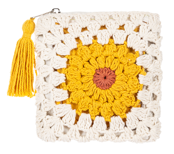 Crochet Flower Coin Purse