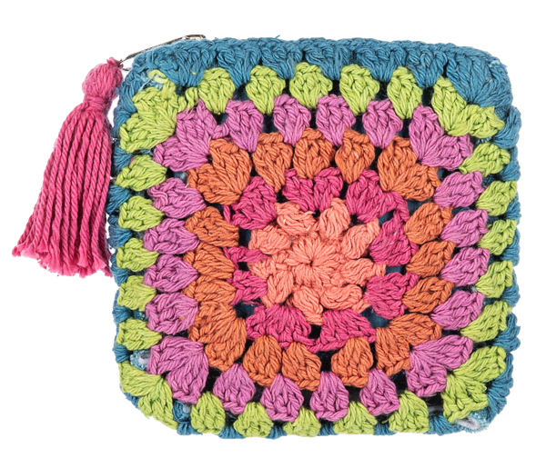 Crochet Flower Coin Purse