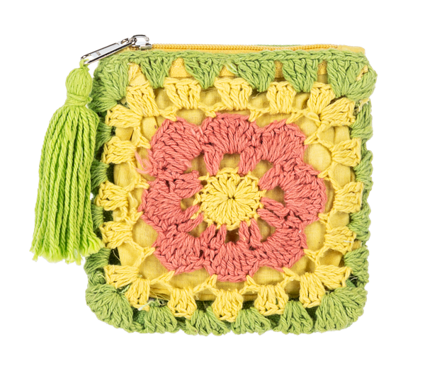 Crochet Flower Coin Purse