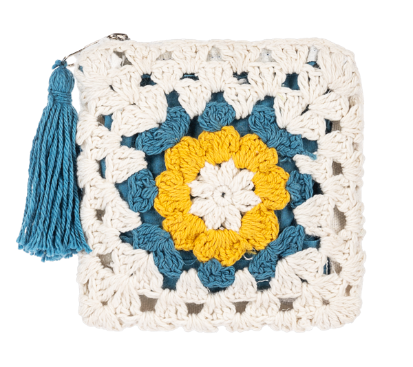 Crochet Flower Coin Purse