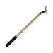 Telescopic pole with a black handle on a white background