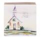 Watercolor Church Faith Block