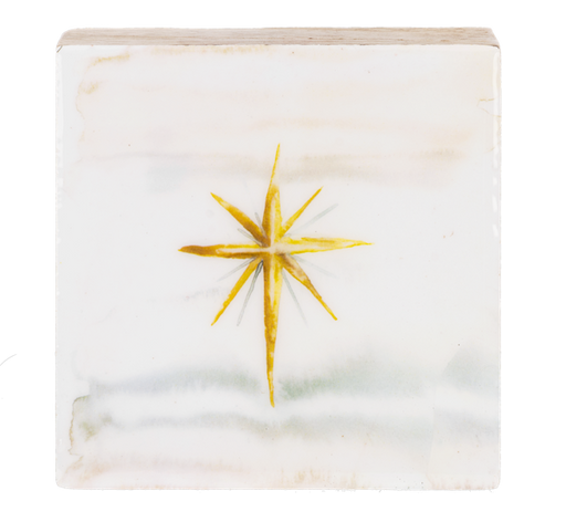 Watercolor Star Block